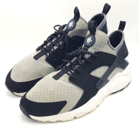 Nike Air Huarache Run Ultra Wolf Grey Black 819685-010 Men’s Size 13 Rare - Picture 1 of 9